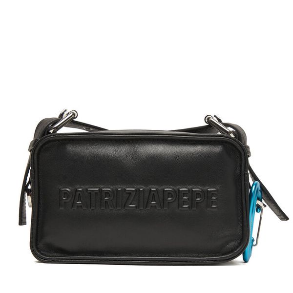 Torebka Patrizia Pepe. Czarne listonoszki Patrizia Pepe, bez wzorów, bez dodatków. Za 1,159.00 zł.