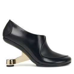 Półbuty United Nude. Czarne czółenka United Nude, bez wzorów, bez obcasa, na obcasie, bez zapięcia. Za 1,469.00 zł.