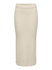 ONLY Spódnica w kolorze kremowym rozmiar: XL. Brązowe spódnice Only, xl, bez wzorów, prążkowane, midi. Za 88.23 zł.
