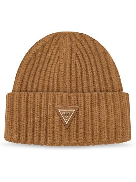 Guess Czapka AW5623 VIS01 Brązowy jasny. Brązowe czapki Guess, z aplikacjami, z wiskozy. Za 154.99 zł.