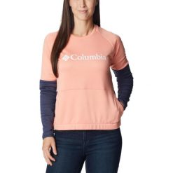 Bluza turystyczna damska Columbia Windgates Crew. Czerwone bluzy Columbia, s, bez wzorów, bez kaptura. W wyprzedaży za 279.00 zł.