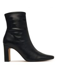Aldo Botki Cybele 14115105 Czarny. Czarne botki Aldo, bez wzorów, ze skóry, bez obcasa, na słupku, bez zapięcia. Za 469.99 zł.
