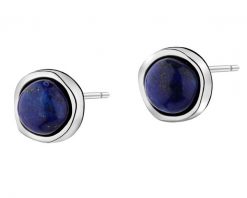 Kolczyki srebrne z lapisem lazuli. Szare kolczyki Apart, z lazurytem, srebrne. Za 139.00 zł.