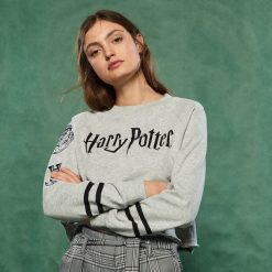 Bluza z nadrukiem Harry Potter - Jasny szar. Szare bluzy Sinsay, l, z nadrukiem. Za 59.99 zł.