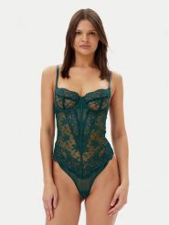 Hunkemöller Body Berry 301159 Zielony. Zielone body Hunkemöller, bez wzorów, z syntetyku. Za 129.99 zł.