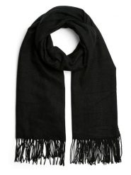 Pieces Szal w kolorze czarnym rozmiar: onesize. Czarne szaliki Pieces, bez wzorów. Za 70.41 zł.