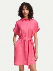 Gant Sukienka koszulowa 4503514 Różowy Relaxed Fit. Czerwone sukienki GANT, bez wzorów, ze lnu, bez kołnierzyka, bez ramiączek, koszulowe. Za 757.99 zł.