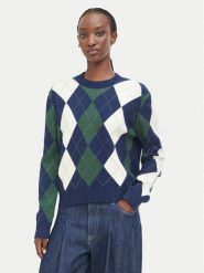 Guess Sweter W6BR48 Z1447 Granatowy Regular Fit. Niebieskie swetry Guess, xs, z aplikacjami, z syntetyku, bez ramiączek. Za 524.99 zł.