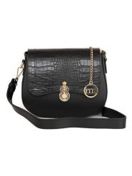 Mia Tomazzi Skórzana torebka "Barbavara" w kolorze czarnym - 19 x 17 x 6,5 cm rozmiar: onesize. Czarne torby na ramię Mia Tomazzi, bez wzorów, z materiału, na ramię, bez dodatków. Za 304.99 zł.