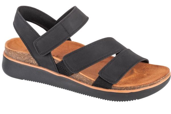 Sandały SKECHERS 163252S Czarny. Czarne sandały Skechers, bez wzorów, z materiału, bez obcasa, bez zapięcia. Za 259.99 zł.