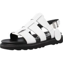 Sandały KICKERS NEOSINEAD Biały. Białe sandały Kickers, bez wzorów, z materiału, bez obcasa, bez zapięcia. Za 355.60 zł.