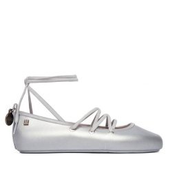 Baleriny Melissa. Szare baleriny Melissa, bez wzorów, bez obcasa. Za 398.99 zł.