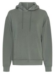 MOSS COPENHAGEN Bluza "Ima Q" w kolorze zielonym rozmiar: M/L. Zielone bluzy Moss Copenhagen, l, bez wzorów, z kapturem. Za 157.73 zł.