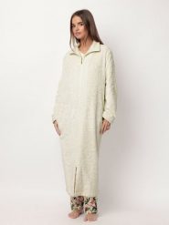 Admas Płaszcz polarowy "Admas garden" w kolorze kremowym rozmiar: XL. Brązowe płaszcze Admas, xl, bez wzorów, z polaru, bez kaptura. Za 165.99 zł.