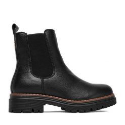Botki Clara Barson. Czarne botki Clara Barson, bez wzorów, bez obcasa, na płaskiej podeszwie, bez zapięcia. Za 159.99 zł.