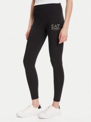 EA7 Emporio Armani Legginsy 7W000426 AF12484 MC021 Czarny Slim Fit. Czarne legginsy EA7 Emporio Armani, s, bez wzorów, z bawełny. Za 309.99 zł.