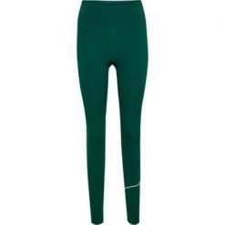 Legginsy damskie Hummel hmlCOURT. Zielone legginsy Hummel, bez wzorów. Za 256.50 zł.
