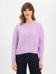 American vintage Damski kardigan z wełną i alpaką - Vitow Kobiety drobna dzianina lila jednolity, S. Kardigany American Vintage, s, bez wzorów, z dzianiny. Za 799.95 zł.