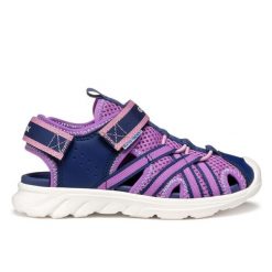 Sandały GEOX J SANDAL AIRADYUM GI Fioletowy. Fioletowe sandały Geox, bez wzorów, z tkaniny, sportowe, bez obcasa, bez zapięcia. Za 273.95 zł.