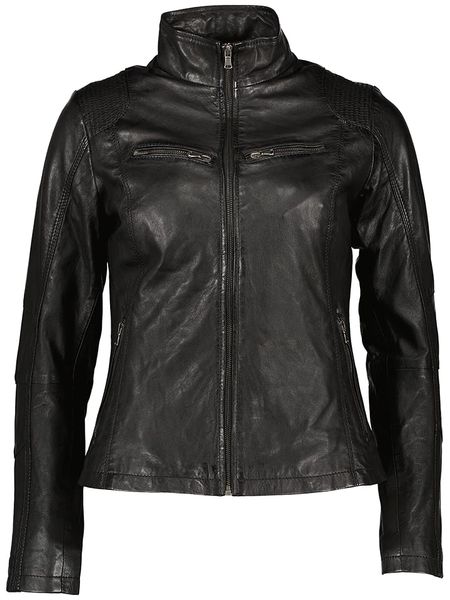 7eleven Skórzana kurtka "Jeany" w kolorze czarnym rozmiar: 38. Czarne kurtki 7eleven, bez wzorów, ze skóry, bez kaptura. Za 383.03 zł.