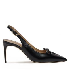 Sandały MALONE SOULIERS. Czarne sandały MALONE SOULIERS, bez wzorów, bez obcasa, na szpilce, bez zapięcia. Za 2,339.00 zł.