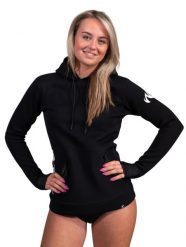 Damski bluza sporty wodne Watrflag Ipanema czarny. Czarne bluzy WATRFLAG, xs, bez wzorów, z materiału, z kapturem. Za 299.00 zł.