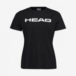T-shirt damski Club Lucy. Czarne koszulki sportowe Head, xl, bez wzorów, z bawełny, bez kołnierzyka, bez ramiączek. W wyprzedaży za 87.50 zł.