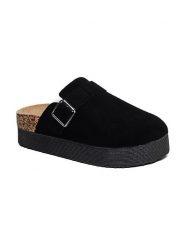 Sixth Sens Klapki w kolorze czarnym rozmiar: 40. Czarne klapki Sixth Sens, bez wzorów, z otwartym noskiem, bez obcasa. Za 91.34 zł.