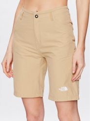 The North Face Szorty materiałowe Explo NF0A824H Beżowy Regular Fit. Brązowe szorty The North Face, bez wzorów, z materiału. Za 259.99 zł.