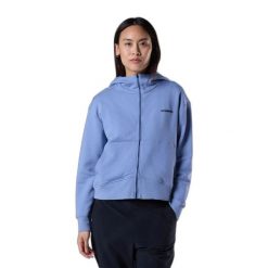 Damska bluza z kapturem full zip Rossignol Logo. Niebieskie bluzy Rossignol, bez wzorów, z kapturem. Za 529.00 zł.