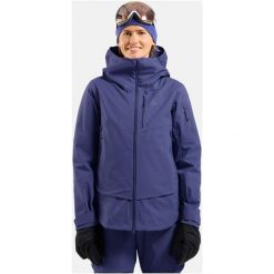 Kurtka przeciwdeszczowa Odlo Jacket hardshell X-ALP 3L. Fioletowe kurtki sportowe Odlo, l, bez wzorów, z hardshellu, bez kaptura, trekkingowe. W wyprzedaży za 1,429.99 zł.