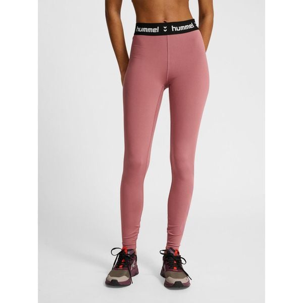 Damskie legginsy Hummel Pulse. Fioletowe legginsy Hummel, bez wzorów, z dresówki. Za 170.50 zł.