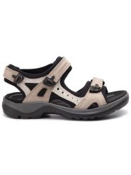 ECCO Sandały Offroad 06956354695 Beżowy. Brązowe obuwie sportowe ecco, z nubiku, bez zapięcia. Za 459.99 zł.
