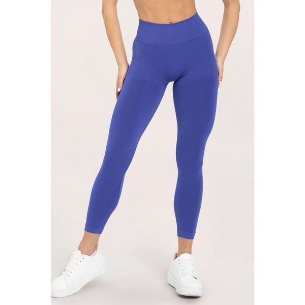Legginsy fitness damskie Gym Glamour flexible 2.0. Niebieskie legginsy GYM GLAMOUR, s, bez wzorów. Za 169.99 zł.