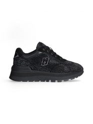 Liu Jo Sneakersy w kolorze czarnym rozmiar: 37. Czarne trampki Liu Jo, bez wzorów, z materiału, bez zapięcia. Za 307.46 zł.
