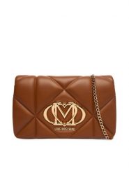 LOVE MOSCHINO Torebka JC4043PP1OLC0200 Brązowy. Brązowe torebki klasyczne Love Moschino, bez wzorów, ze skóry, bez dodatków. Za 789.99 zł.