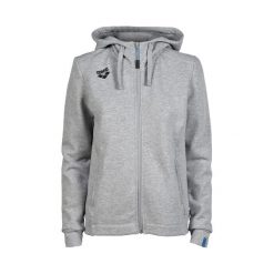 Bluza damska Arena Team Hooded Jacket Panel z kapturem. Szare bluzy Arena, l, bez wzorów, z bawełny, z kapturem. Za 299.00 zł.