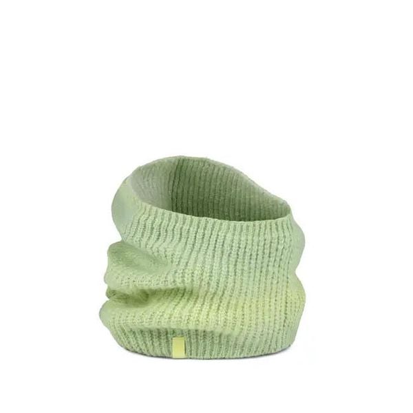 Ciepły, wełniany szalik Buff Datma. Fioletowe szaliki Buff, bez wzorów, z dzianiny, eleganckie. Za 129.99 zł.