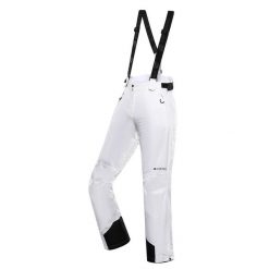 Spodnie damskie narciarskie snowboardowe 10.000 Alpine Pro Edesa. Białe spodnie narciarskie Alpine Pro, bez wzorów, narciarskie. W wyprzedaży za 349.00 zł.