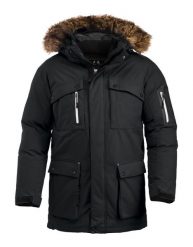 Clique Malamute parka unisex, wysoka izolacja cieplna – black. Czarne parki CLIQUE, xl, z futra. Za 871.38 zł.