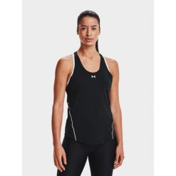 Koszulka damska tank top UNDER ARMOUR 1360838 bez rękawów. Czarne topy Under Armour, m, bez wzorów, bez kołnierzyka, bez ramiączek. Za 168.60 zł.