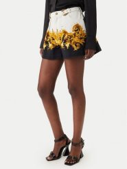 Versace Jeans Couture Szorty materiałowe 80HAD55P ES163 Biały Straight Fit. Białe szorty Versace Jeans Couture, bez wzorów, z bawełny. Za 1,849.00 zł.