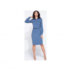 Sukienka koszulowa na jesień. Czerwone sukienki Bien fashion, na jesień, xxl, bez wzorów, z bawełny, klasyczne, bez kołnierzyka, bez ramiączek, koszulowe. Za 159.00 zł.