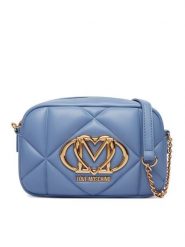 LOVE MOSCHINO Torebka JC4038PP1PLC0700 Niebieski. Niebieskie listonoszki Love Moschino, bez wzorów, ze skóry, bez dodatków. Za 879.99 zł.