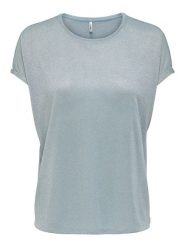 ONLY Koszulka w kolorze błękitnym rozmiar: M. Niebieskie bluzki Only, m, bez wzorów, z wiskozy, klasyczne, bez kołnierzyka, bez ramiączek. Za 83.62 zł.