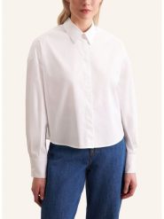 Seidensticker Bluzka w kolorze białym rozmiar: 40. Białe bluzki Seidensticker, bez wzorów, z bawełny, bez kołnierzyka, bez ramiączek. Za 207.39 zł.