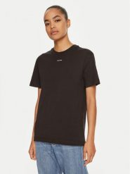 Calvin Klein T-Shirt Nano Logo K20K207519 Czarny Regular Fit. Czarne t-shirty Calvin Klein, xxs, bez wzorów, z bawełny, bez kołnierzyka, bez ramiączek. Za 109.99 zł.
