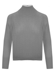 Malo Optimum Sweter w kolorze szarym rozmiar: L. Szare swetry Malo Optimum, l, bez wzorów, z kaszmiru, bez ramiączek. Za 304.99 zł.
