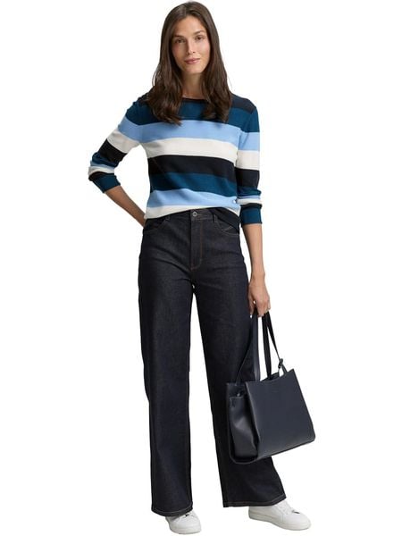 Tom Tailor Sweter w kolorze niebiesko-granatowo-czarnym rozmiar: L. Czarne swetry Tom Tailor, l, bez wzorów, bez ramiączek. Za 81.95 zł.
