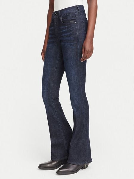 G-Star Raw Jeansy 3301 D21290-C051 Niebieski Flared Fit. Niebieskie jeansy G-Star, bez wzorów. Za 469.99 zł.